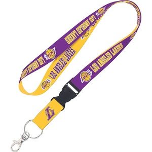 Lakers lanyard reversible color